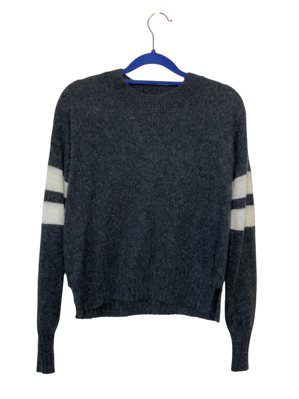 Minnie Rose Varsity Cashmere Sweater